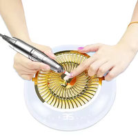Perceuse à ongles professionnelle 2 en 1 35000 tr/min + dépoussiéreur à ongles à forte aspiration 60W