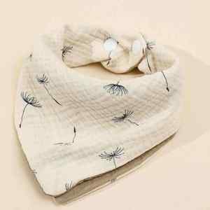 Baberos de Bebé Triangulares Suaves al por Mayor, Anti-Saliva, de Muselina de Algodón Orgánico, Impermeables, para Limpieza y Alimentación - Product Image 6