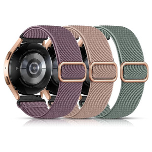Pulsera de nailon Rosa elástica de 20/22mm para <span class=keywords><strong>Samsung</strong></span> para Galaxy Watch 5 Pro/3/<span class=keywords><strong>4</strong></span>/5/6 40mm 44mm/ 41mm/42mm 46mm/Galaxy Watch <span class=keywords><strong>Active</strong></span> 2 - Product Image 1
