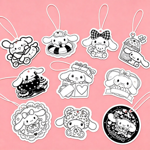 Diffuseur de parfum pour voiture en carton, design mignon de dessin animé, parfumé, longue durée, différentes odeurs - Product Image 3