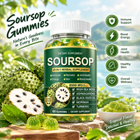Complément Alimentaire Gommes de Corossol 60 Unités Mélange Herbal 20-en-1 avec Mousse de Mer Ashwagandha Huile de Nigelle Curcuma