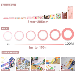 Ruban Washi Prédécoupé sur Mesure avec Film Irisé pour Chaîne de Magasins de Cadeaux (OEM) - Product Image 2