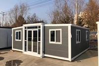 Maison conteneur mobile extensible sur mesure, de qualité professionnelle, avec espace de vie et de bureau