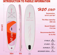 Vente chaude Paddle Board Gonflable Rose Couleur Stand Up SUPS Board Pour Les Filles Nouveau Design Paddle Board Avec Siège