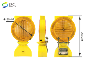 Giá rẻ đường đường lái xe an toàn giao thông năng lượng mặt trời Powered LED nhấp nháy cảnh báo blinker xây dựng ánh sáng cho đường rào chắn - Product Image 2