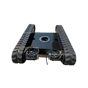 China steel crawler rubber track undercarriage with slewing bearing for multifunctional hydraulic system excavator parts