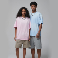 T-shirts épais 250 GSM Marron 100% Coton Respirants Vierge Oversize Personnalisables Streetwear Logo Homme