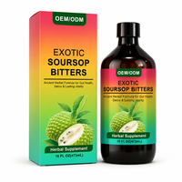 Liquide Oral Amertume de Corossol aux Herbes pour la Santé Intestinale, Détox et Renforcement Immunitaire, avec Curcuma et Graviola
