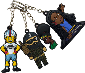 Fábrica de producción masiva de figuras colgantes de recuerdo para acuarios de goma blanda 3D personalizadas de cloruro de polivinilo, llavero de PVC - Product Image 3