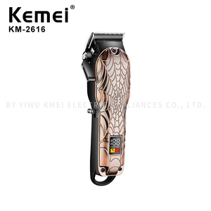 Tondeuse à cheveux électrique professionnelle <span class=keywords><strong>KEMEI</strong></span> <span class=keywords><strong>KM</strong></span>-2616, design rétro embossé, style européen, pour salon de coiffure, vente en gros - Product Image 6