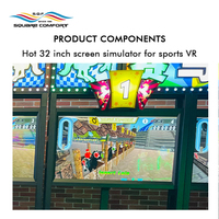 S.Q.F 32-Inch Screen Simulator Sport VR Hot Coin Operated Arcade Games Machine Caractéristiques OutRun & Horse Racing
