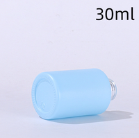 Lot de flacons compte-gouttes en verre couleur macaron de 30 ml, cylindriques, rechargeables, pour sérums et huiles essentielles, assortiment rose, bleu, vert, violet