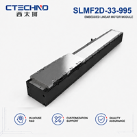 CTECHNO SLMF2D-33-995 Motor Lineal de Accionamiento Directo de Alta Precisión, 2.5m/s, Carrera de 995mm para Equipos de Automatización de Transferencia de Obleas