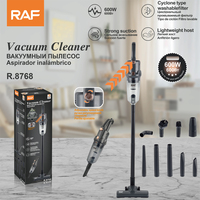 Aspirateur RAF R.8768 600W à forte aspiration, sans fil, avec filtre cyclonique lavable, léger, pour le nettoyage domestique