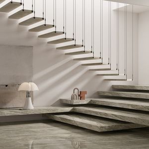 Escaleras Flotantes de Mármol DBM, <span class=keywords><strong>Escalera</strong></span> en Voladizo con Estructura Metálica - Product Image 6