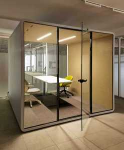 Cabine Acoustique Modulaire Mobile en Gros pour Bureau, Cabine Téléphonique Insonorisée, Cadre en Alliage d'Aluminium, Vente Directe Usine - Product Image 5