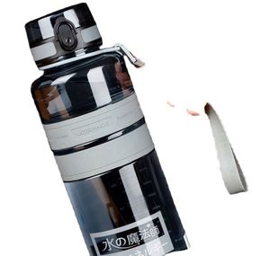 <b>Plastic</b> Water Bottle Large-capacity Portable Cup Fitness Anti-fall Outdoor Nug Male Primary School Student Travel Juice Shampoo - Product Image 5