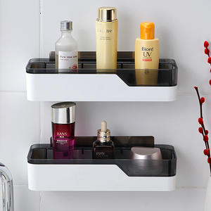 CF BS61 2 niveaux Design moderne mural ABS caddie de douche étagère en plastique amical ensemble d'accessoires de salle de bain organisateur de salle de bain - Product Image 1