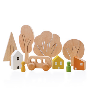 Jouet éducatif en bois Montessori, cubes de puzzle avec plateau de rangement pour enfants, puzzle en bois Emojo à 6 faces imprimées - Product Image 5