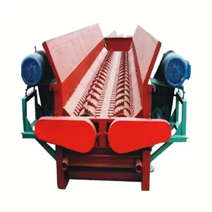 Double Roller Horizontal Open Groove/ Wood Log Bark Skin Veneer Debaker /Debarking Peeling Machine