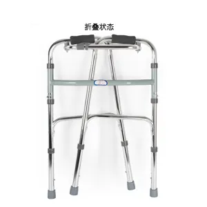 Alumínio estável walker dobrável e leve rollator com tubo de 1.2mm e altura ajustável menor preço maior qualidade