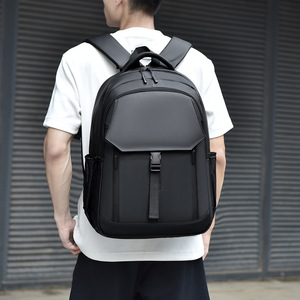 Laptop <b>Backpack</b> 15 Inches <b>Large</b> Capacity Minimalist Design For Travel Business Commute Solid Color Neutral Gender - Product Image 2