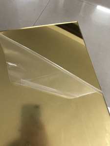 Plaque <span class=keywords><strong>miroir</strong></span> acrylique extrudé argenté et doré, ignifuge, écologique certifié, épaisseur 0,8 mm-5 mm, 100 % vierge, découpe sur mesure - Product Image 3