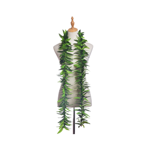 Artificial Silk Maile Leaf Long Lei KN-hl028 180CMFestival Plants <strong>Wreath</strong> for Dance Party Aloha Party Necklace Summer Beach - Product Image 2