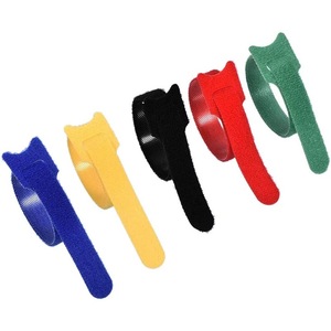 Velcro dây đai cáp có thể gập lại Trọng lượng nhẹ cho sử dụng hàng ngày fives màu sắc có sẵn 100pcs gói - Product Image 3