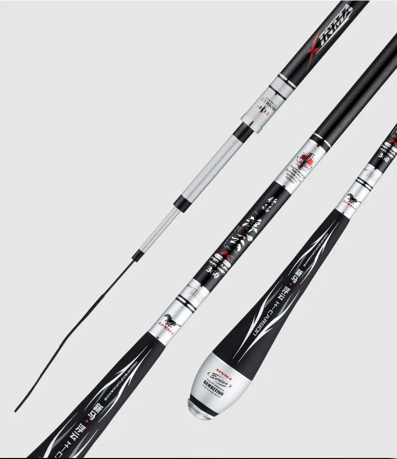 Jetshark Hot sale Wholesale 37Action 19Action 28Action 2.7m-7.2m hard carbon fishing rod Hand Fishing Pole Carp Fishing Rods