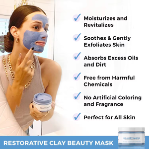 OEM Butterfly Face Clay Mask Deep Cleansing Kaolin for Oily Dry Skin Blackhead Remover Acne Moisturizer Glycerin Shea <strong>Zinc</strong> <strong>Oxide</strong> - Product Image 4