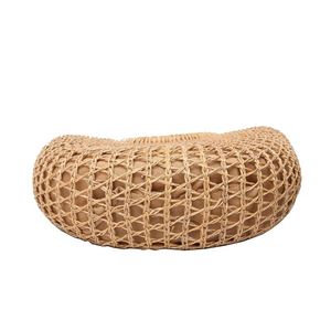 Bolso de mano Mega de lino tejido a mano para pajitas, mini bolsos bonitos de lino puro para niños, estilo Hobo, para libros y objetos planos. - Product Image 2