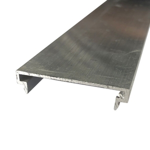 Profilo di alluminio 6063 anodizzante d'argento per la guida quadrata delle scatole di luce del tessuto - Product Image 3