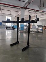 Soporte de Piso Personalizado para Simulador de Carreras de Aluminio 4080, para un Solo Pantalla o Tres Pantallas, para TV/Monitor