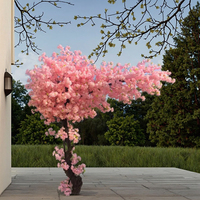 FRÜHLINGS PFLANZUNG Künstlicher Kirschblüten baum im Freien Hochzeit Hotel dekoration maßge schneiderte rosa künstliche Kirschbaum