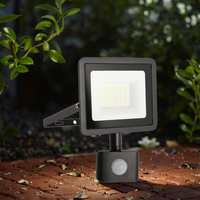 Projecteur LED 50W AC en aluminium pour extérieur, mural, 220V, corps noir/blanc, lampe de rue, IP66, étanche, projecteur de jardin, projecteur carré