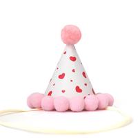 Mini chapeau d'anniversaire en papier 8 cm, petit cône festif, accessoire de stand pour décoration de fête d'anniversaire, mariage, costume pour animaux de compagnie, accessoires de déguisement pour poupées