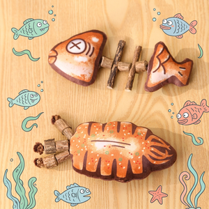 Juguetes para Masticar para Gatos, Huesos de Pescado Simulados con Hierba Gatera, Palitos para Limpieza Dental, Juguetes de Autoentretenimiento - Product Image 1