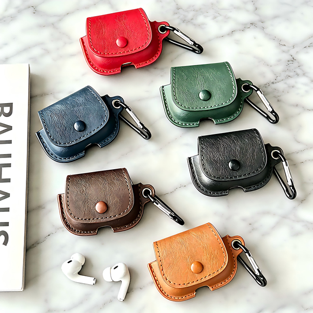 New for Earphone Case Spray Finish Solid Color Crossbody Protective Case for Pro 3 & Pro 2