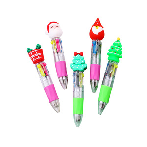 <span class=keywords><strong>ปากกา</strong></span>เจลแบบกด 4 สี ขนาด 0.5 มม. ลายการ์ตูนกวางและซานตาคลอส ดีไซน์พิเศษสำหรับคริสต์มาส  แบบลบได้  ตัวด้ามพลาสติกหลากสีสัน เหมาะสำหรับเขียนบันทึก - Product Image 5