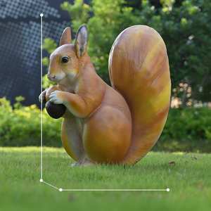 FRP ardilla marmota estatuas realistas duraderas hechas a mano artesanía estética arte decoración Patio jardín terraza escultura - Product Image 4