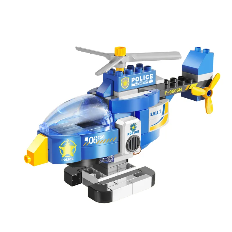 FEELO 2022 New Helicopter building blocks Customized Combat set Helicopter toys science and education building blocks for kids