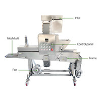 Machine automatique pour paner les anneaux d'oignons, paner le poulet frit, paner les crevettes, paner les tempuras, paner les hamburgers