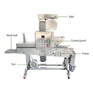 آلة أوتوماتيكية لتغطية حلقات البصل والدجاج المقلي والجمبري والخبز والتيمبورا والبرغر بفتات الخبز - Product Image 3
