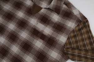 100% coton fil teint <span class=keywords><strong>Tartan</strong></span> tissu à carreaux pour chemises écologique respirant trame tricoté rayures Style chemises - Product Image 3