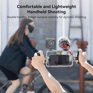 Smallrig Điện thoại phổ lồng điện thoại thông minh Video Rig Kit với xử lý vlogging trường hợp ổn định cho videomaker 2791b + 2772*2 - Product Image 6