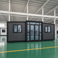 Maison conteneur extensible de 20 pieds, maison conteneur pliable, structure en acier préfabriquée, maison modulaire mobile