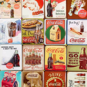 Imán de nevera moderno vintage de hojalata YY, diseño tradicional rectangular, pegatinas magnéticas duraderas - Product Image 6