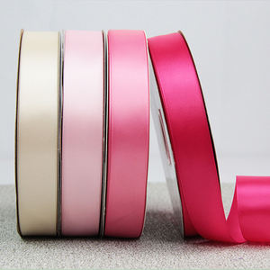 DIY 선물 포장을위한 단면/양면 새틴 레드 리본 크리스마스 리본 폴리 에스테르 맞춤형 인쇄 선물 리본 - Product Image 4