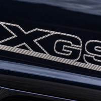 Autocollant latéral XGS Performance en fibre de carbone argentée : motif graphique de carrosserie Racing Rocker pour SUV 4x4, bande de porte sportive étanche